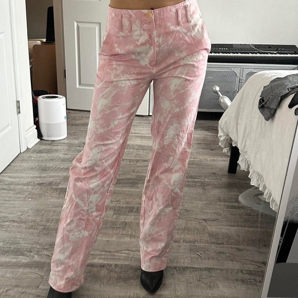 Anthropologie Water Colour Print Pants - Picture 2 of 4